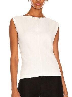 St. Agni Blass Waffle Top – Size M – Ivory